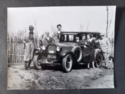 Régi fotó - Buick Master Six vagy Standard Six előtt álló emberek  1927–1929 közötti évekből