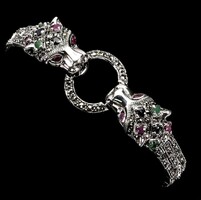 Valodi Smaragd Rubin Zafir Markazit 925 Ezust Karkötő