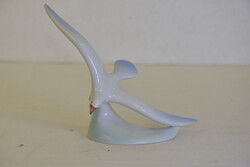 Hollóházi porcelán, kézzel festett repülő sirály A288