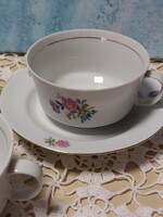 Alföldi szegfű mintás virágos porcelán teás csészék