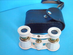 Orosz színházi távcső eredeti bőr tokjában