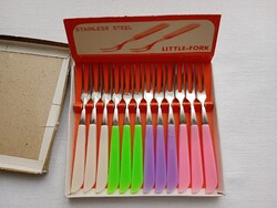 Villa készlet 12db party sajt olíva sütemény desszert fondü - retro 10cm