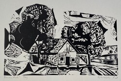 Gerzson Pál (1931-2008): Dunántúli táj