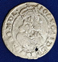 Ezüst 6 garas 1665.  Johann Casimir, Lengyelország (15)