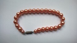 Gyöngy karlánc-karcsat pink, m 17 cm -alkalomra is remek