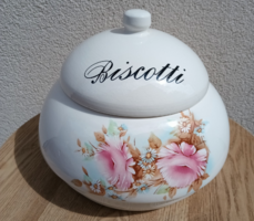 Biscotti kex tároló edény. Alkudható.