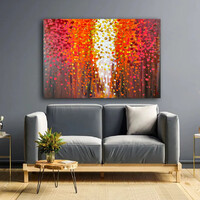 JMModernAbstract GOLDEN RAIN 120x80 cm-es kortárs festmény feszített vásznon