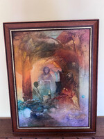 Buday Mihály olajfestmény 55 x 40 cm
