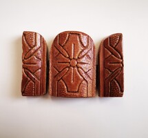 IKON, utazóinkon, kicsi, emléktárgy, triptichon