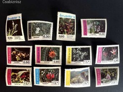 Ecuador virágok postatiszta 1975