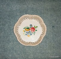 Bodrogkeresztúri áttört fonatos tál - 19 cm (6p)