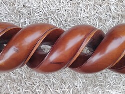 Art Deco diófa Barley Twist dupla csavart posztamens ALKUDHATÓ
