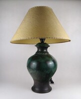 1W607 Régi zöld - szürke színű kerámia asztali lámpa olvasólámpa 68 cm