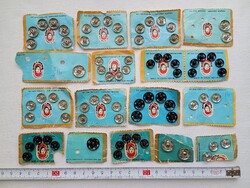 Patentgomb Koh-I-Noor patentkapocs patent felvarható gomb egyben retro