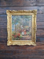 Gergely Imre olajfestmény 55x66 cm