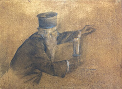 T.R. Tannebauer , Zsidó rabbi a kő táblánál