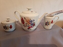 KAHLA Német pipacsos porcelán kiöntők