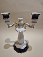 Zsolnay Pompadour I. gyertyatartó