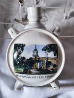 Zsolnay nagyon ritka kulacs a Nagyatádi ártézi fürdő képével