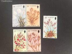 Guernsey-sziget virág postatiszta 1988