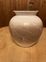 Mázas pocakos német kerámia váza, hibátlan