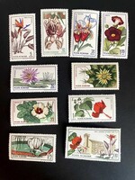 Románia postatiszta virágok 1965