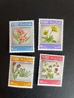 Omán postatiszta virágok 1982