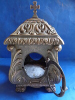 ANTIK  BRONZ KANDELÁBER. 32 CM