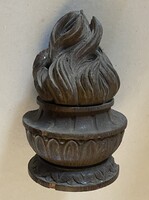 FARAGOTT LÁNG OSZLOP ANTIK BÚTORDÍSZ, FARAGÁS 22.5 X 13 CM