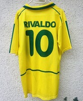 RIVALDO BRAZIL VINTAGE FUTBALL SZURKOLÓI MEZ L XL