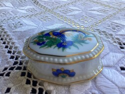 Antik Rosenthal paradicsom madár mintás gyűrűtartó az 1920-as évekből