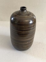 KARSAY JUDIT (1945-) JELZETT RETRO MINIMALISTA KERÁMIA VÁZA 23.6 CM