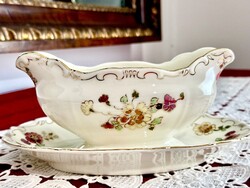 Zsolnay pillangó mintás szószos/mártásos tál