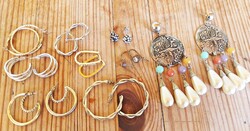 9 pár fülbevaló egyben