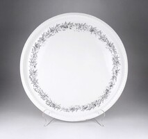 1W532 Régi, nagyméretű, jelzett cseh TK porcelán tortatál, pecsenyés tál 39.5 cm