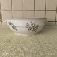 Virágos, füles  porcelán tál, asztalközép kínáló  eladó!