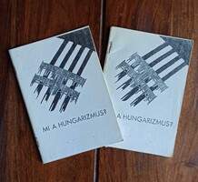 2 db. Henney Árpád - Mi a Hungarizmus. 1957 (másolat), Lauterbach. 36 p.