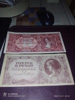 Egy drb tízezer bill,-és egy drb 100000-Bill,- pengők
