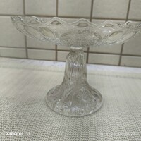 Üveg gyümölcsös tál, asztalközép kínáló  eladó!