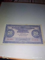 Nagyon szép állapotú Osztrák 20 Schilling 1944-ből