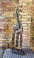 Fából készült zsiráf szobor 142,5 cm!