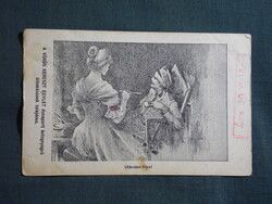 Képeslap,Osztrák Magyar hadsereg,Vöröskereszt Dunaparti betegnyugvó állomás,katona kórház,1915-