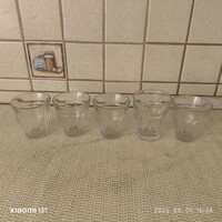 Retro utasellátós presszókávés pohár 5 db  eladó!
