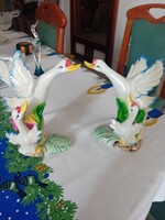 Két darab ludas porcelán