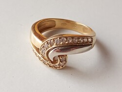 Női köves arany gyűrű(17,5mm)