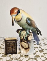 Herendi porcelán madár figura - Gyurgyalag - HIBÁTLAN