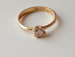 Női köves arany gyűrű (16mm)