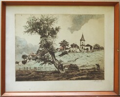 Beron Gyula (1885-1971) : Faluszélen