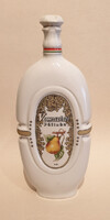 Hollóházi - Vilmoskörte pálinkás, porcelán, 0,5L-es díszüveg - Várda Drink