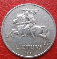 Lithuania 2 cents 1991 (t62)